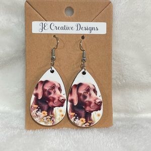 Chocolate Lab Earrings